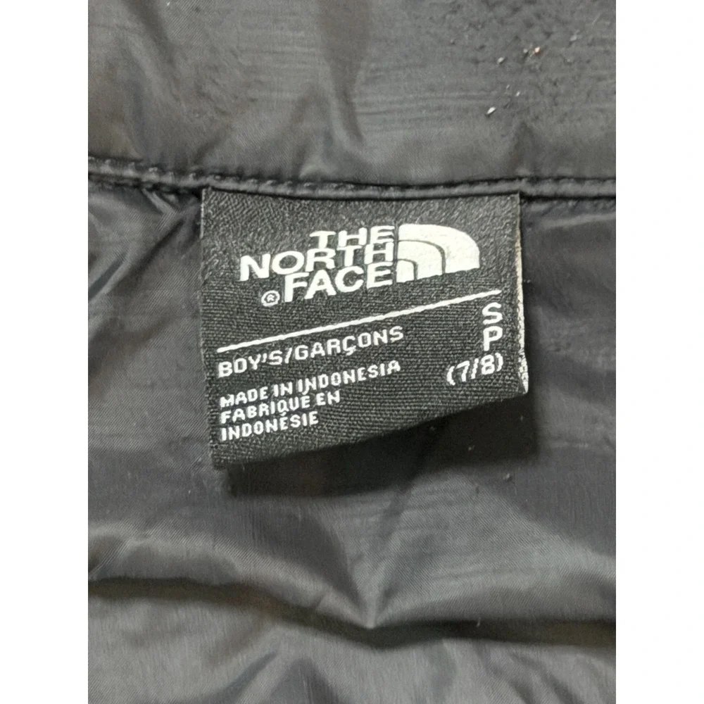 The North Face Jacket Boys Black ThermoBall Puffer Full Zip Outdoor SMALL 7/8